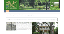 Desktop Screenshot of ansleypark.org