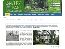 Tablet Screenshot of ansleypark.org